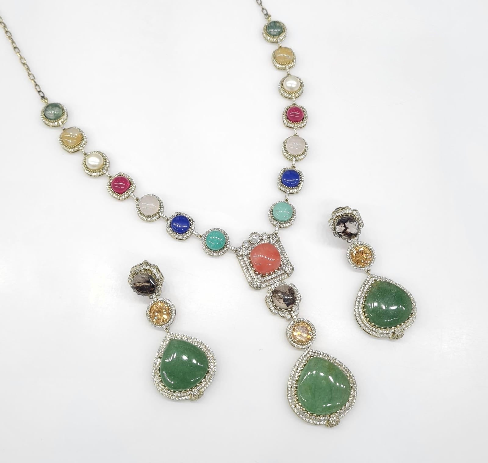 Sabyasachi Necklace 08216 - KRISHNA'S SWETA JEWELLERY