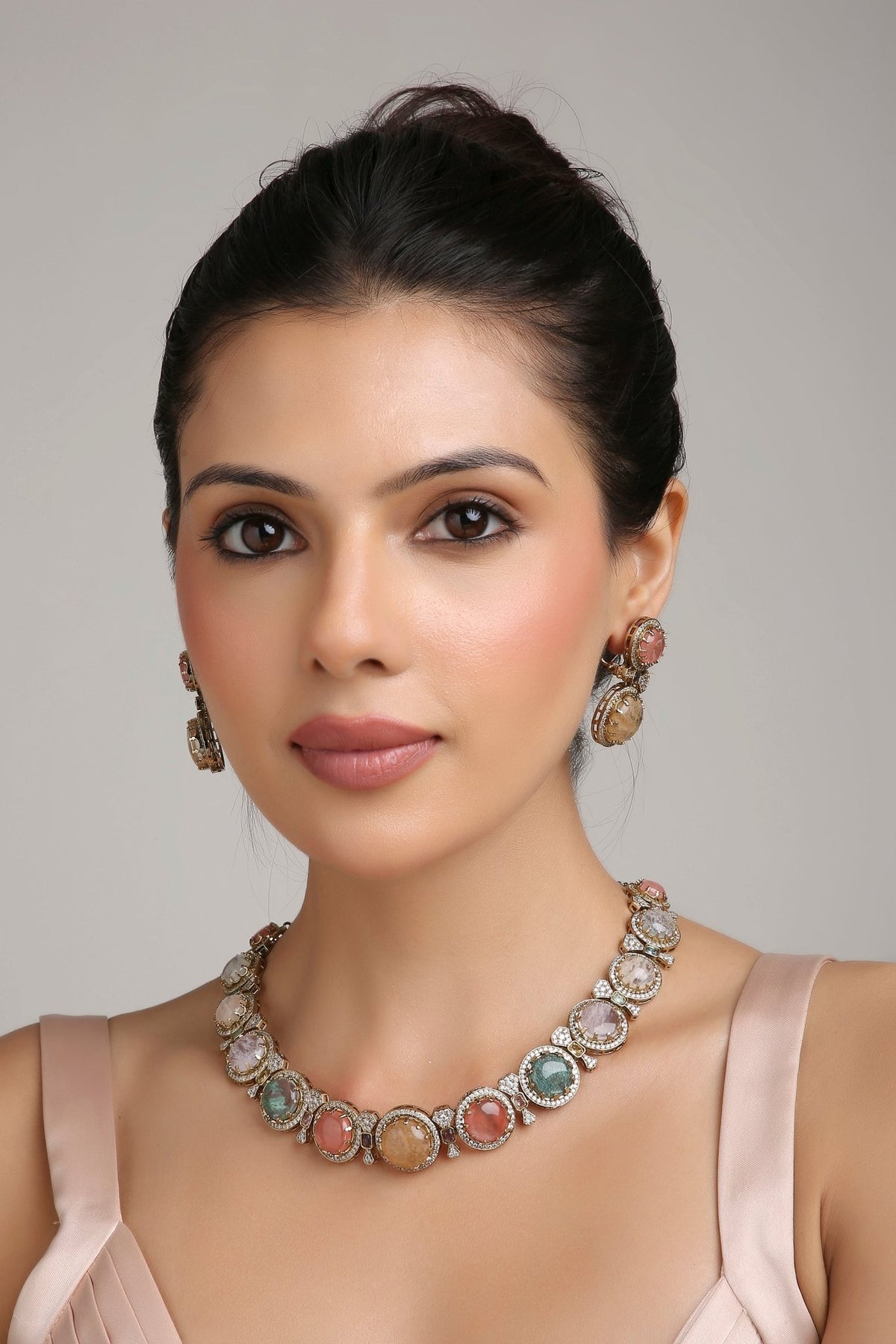Sabyasachi Necklace 08436 - KRISHNA'S SWETA JEWELLERY
