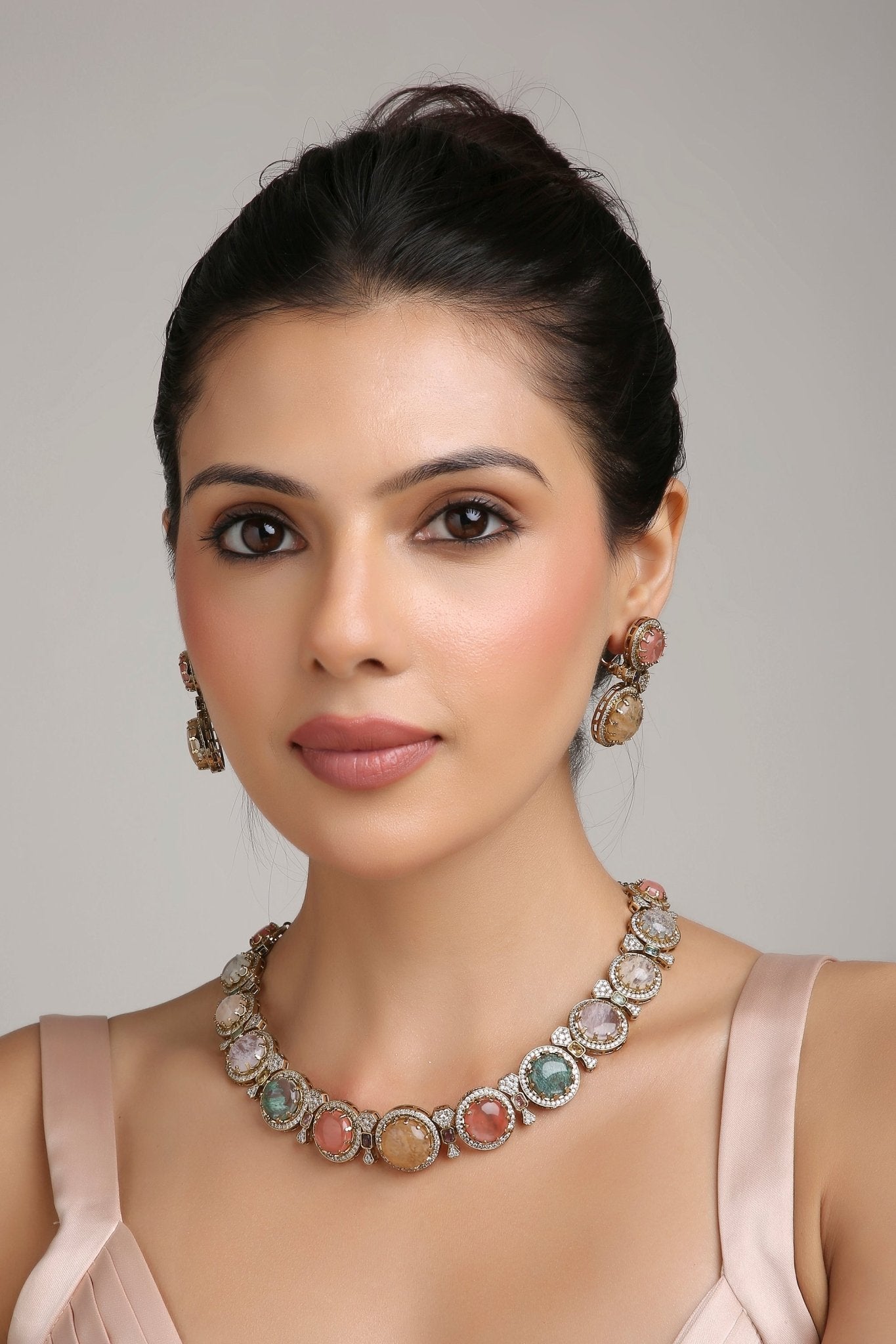 Sabyasachi Necklace 08436 - KRISHNA'S SWETA JEWELLERY