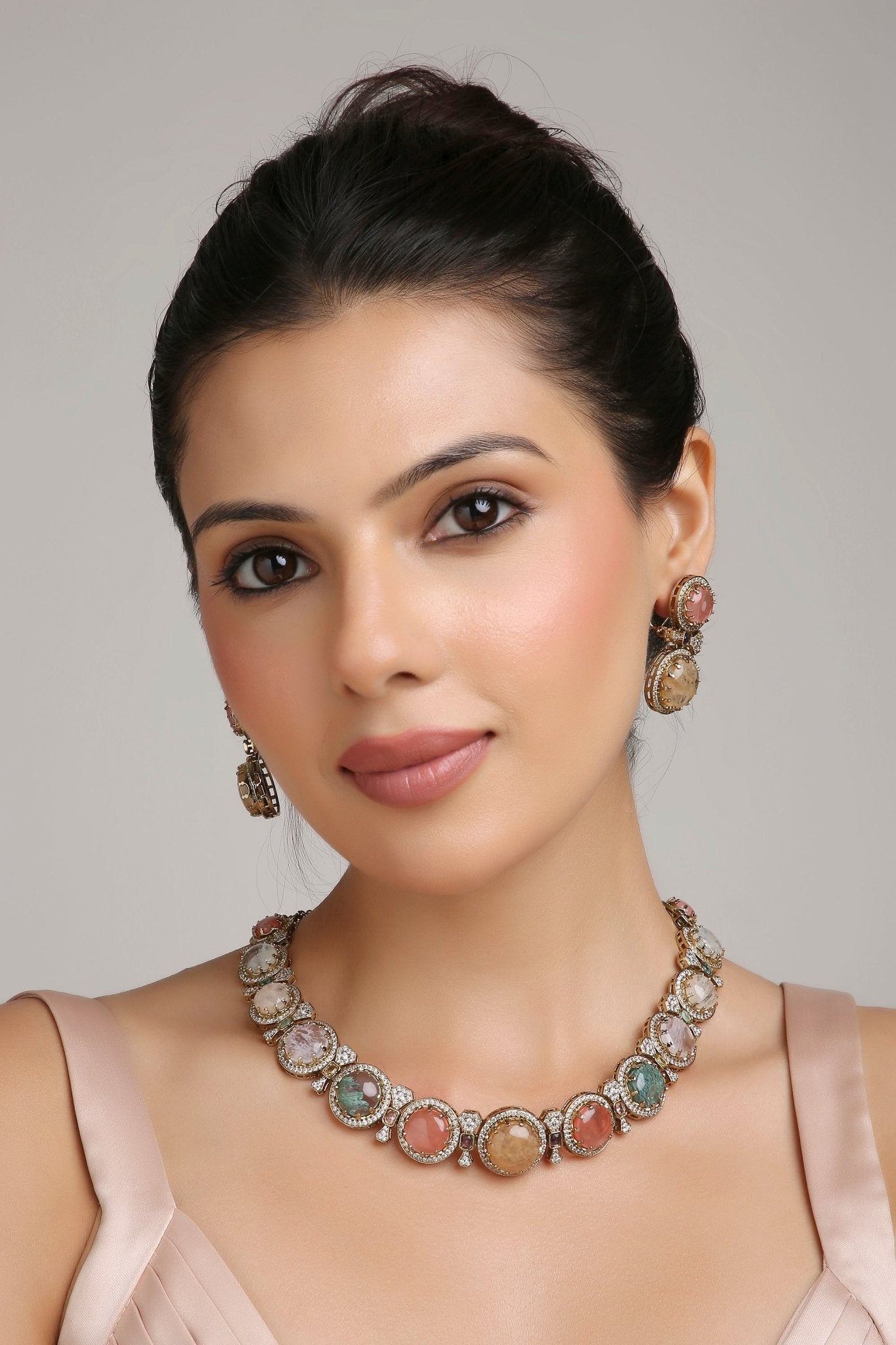 Sabyasachi Necklace 08436 - KRISHNA'S SWETA JEWELLERY