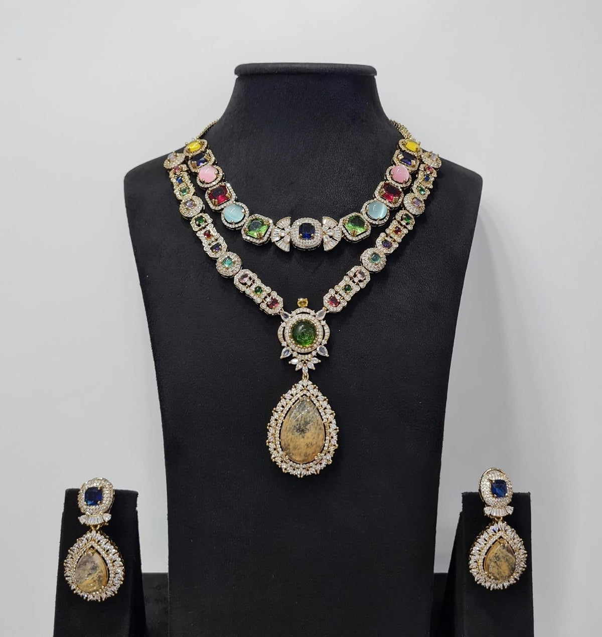 Sabyasachi Necklace 08438 - KRISHNA'S SWETA JEWELLERY