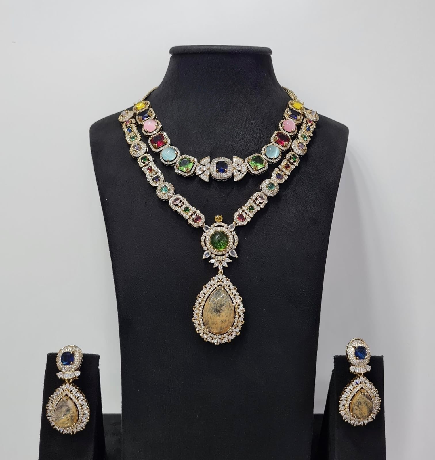 Sabyasachi Necklace 08438 - KRISHNA'S SWETA JEWELLERY