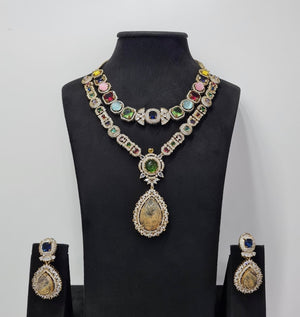 Sabyasachi Necklace 08438 - KRISHNA'S SWETA JEWELLERY