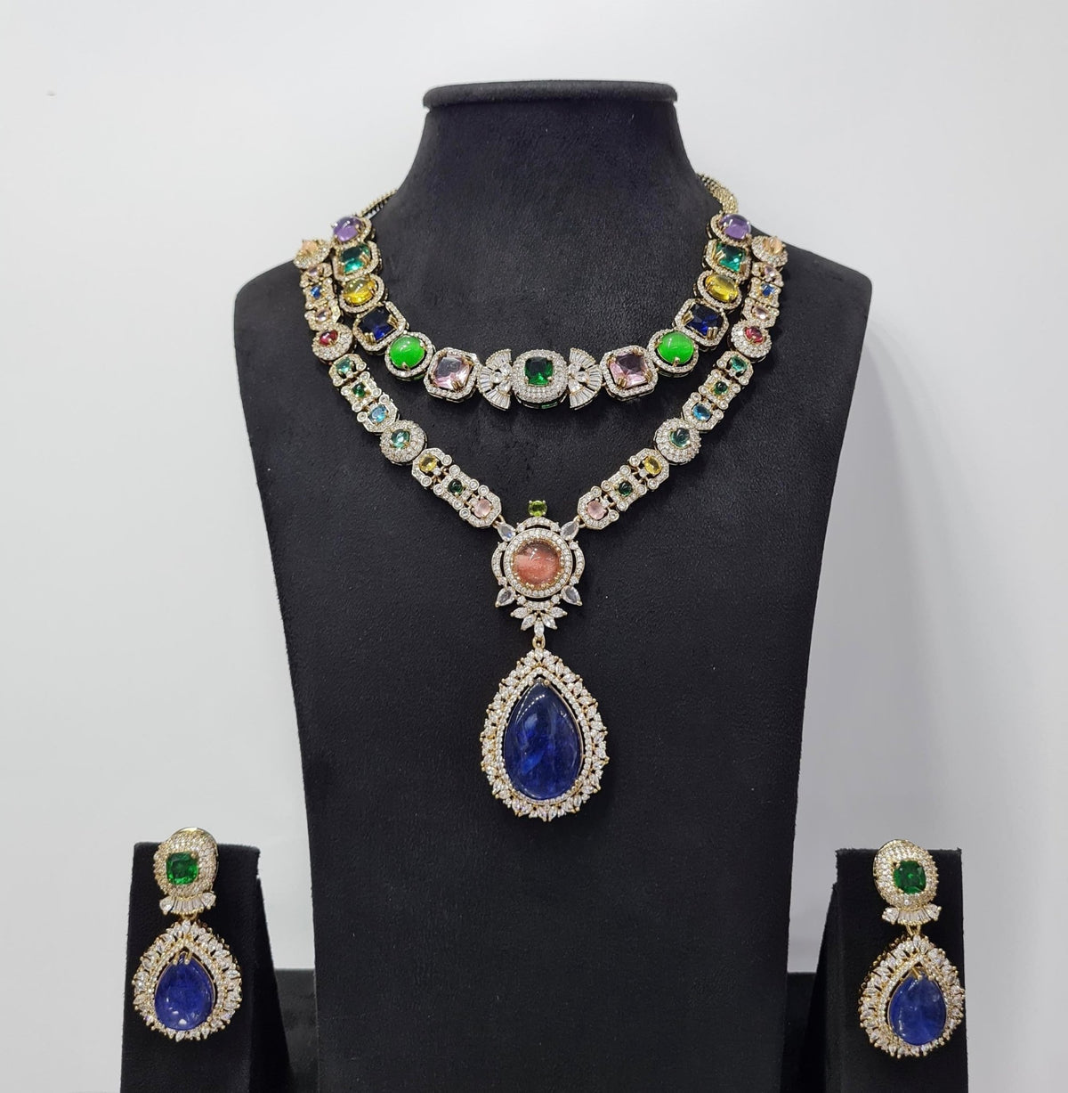 Sabyasachi Necklace 08438 - KRISHNA'S SWETA JEWELLERY