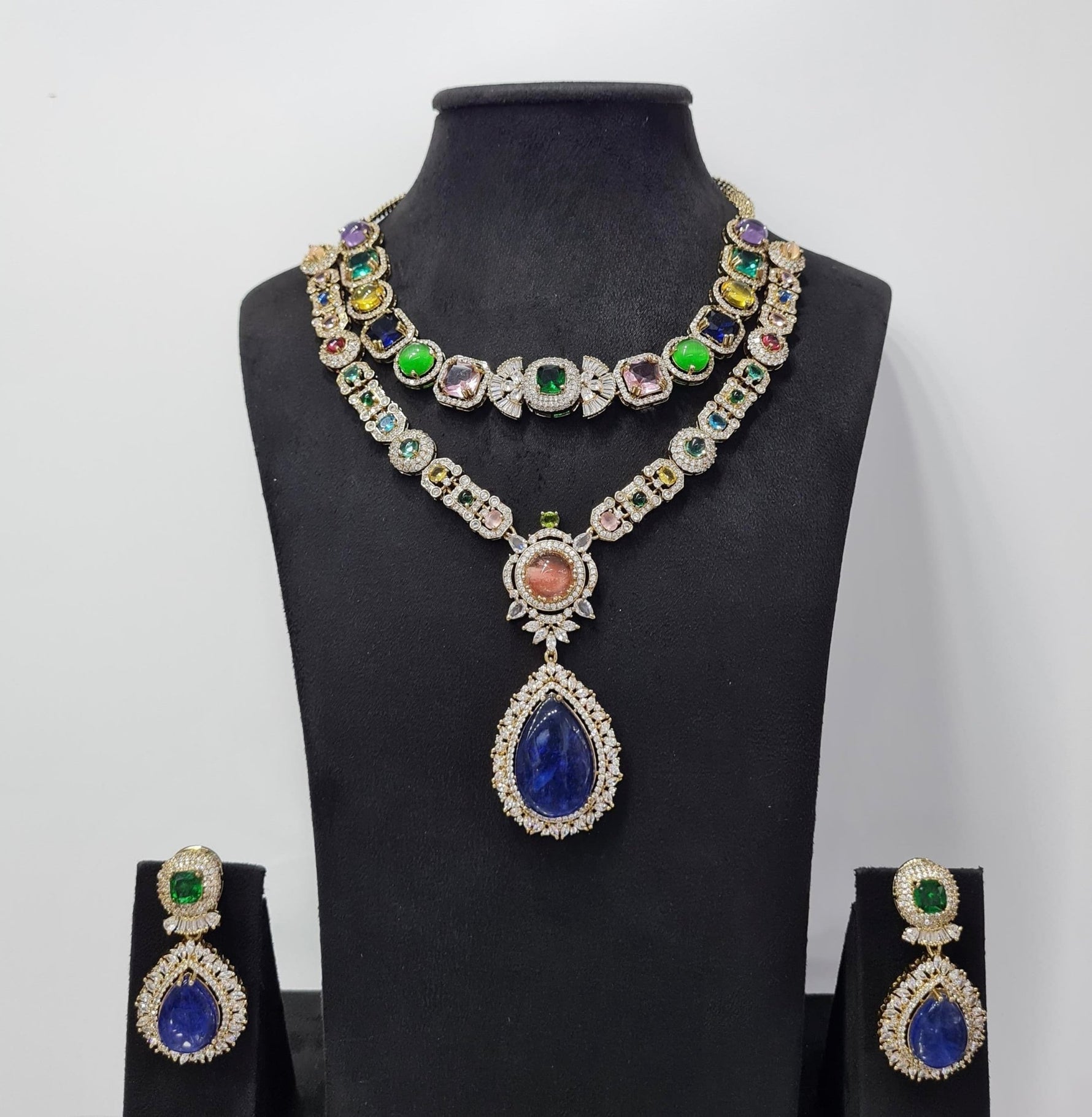 Sabyasachi Necklace 08438 - KRISHNA'S SWETA JEWELLERY