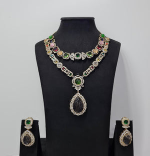 Sabyasachi Necklace 08438 - KRISHNA'S SWETA JEWELLERY