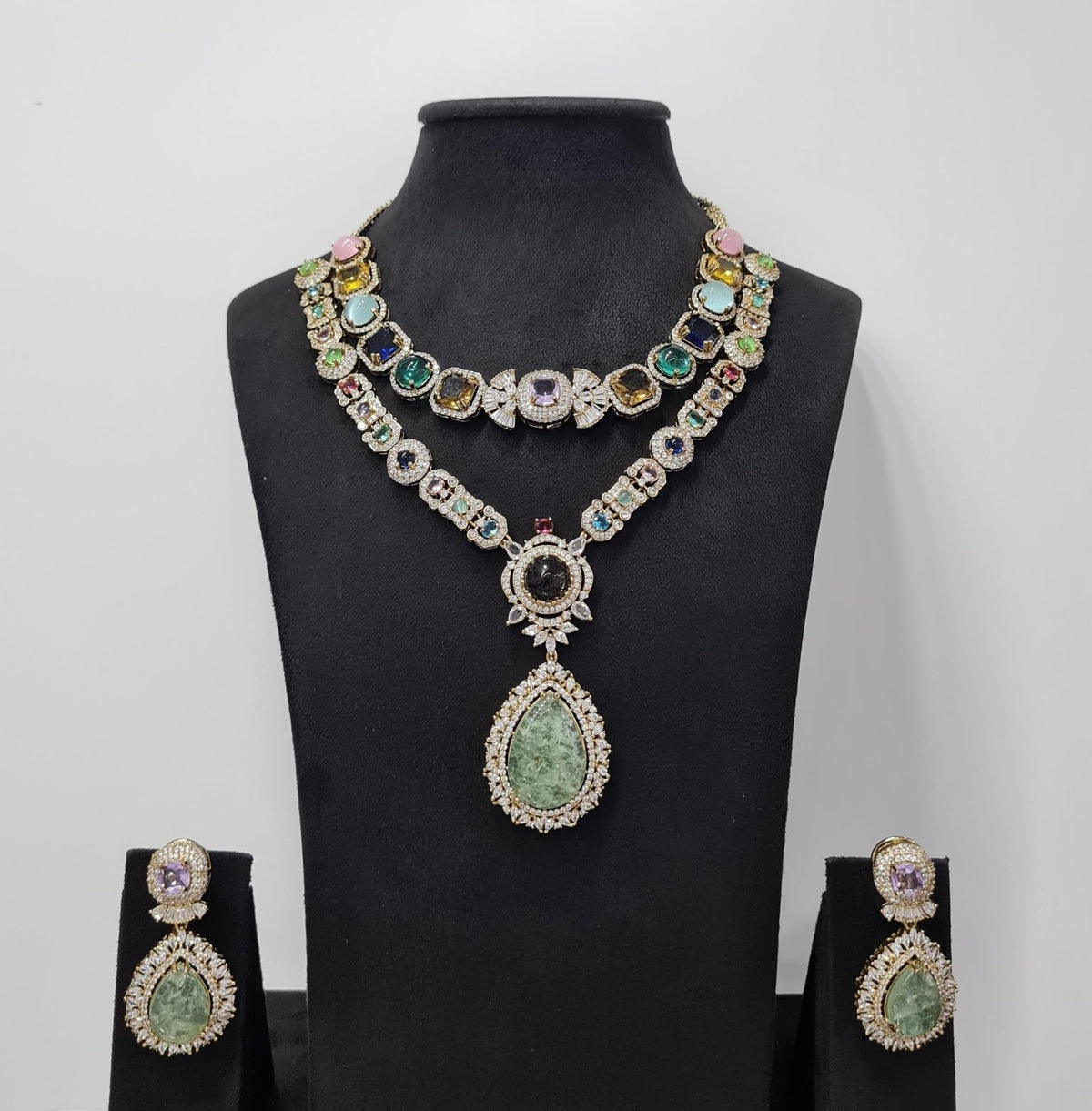 Sabyasachi Necklace 08438 - KRISHNA'S SWETA JEWELLERY