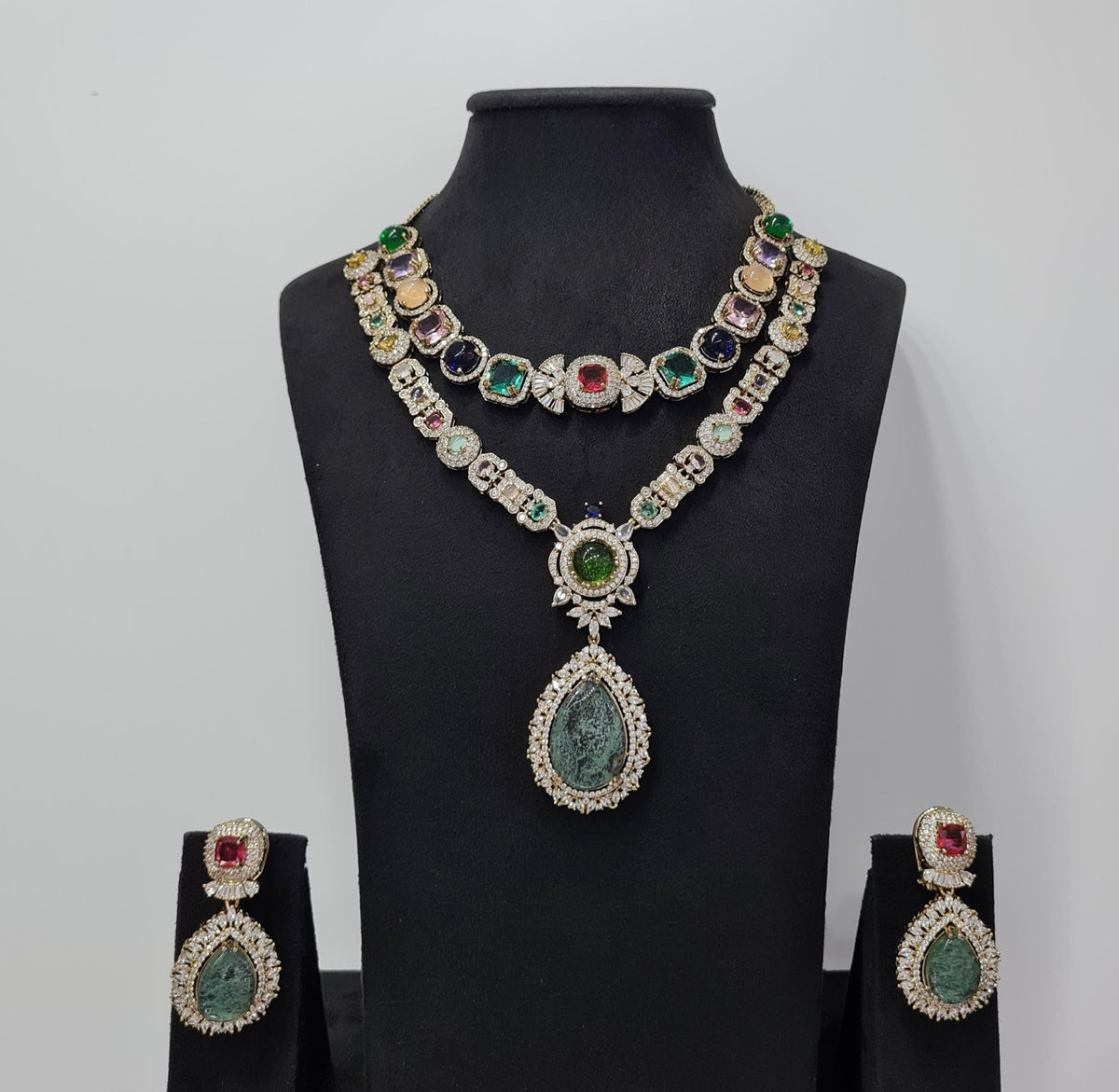 Sabyasachi Necklace 08438 - KRISHNA'S SWETA JEWELLERY