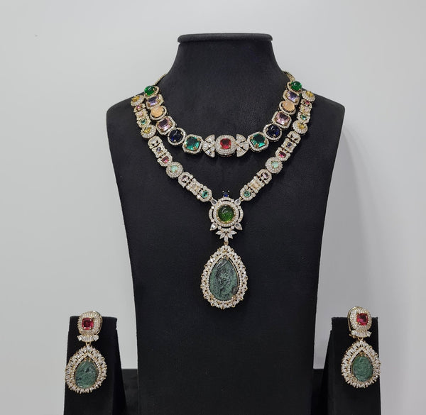 Sabyasachi Necklace 08438 - KRISHNA'S SWETA JEWELLERY