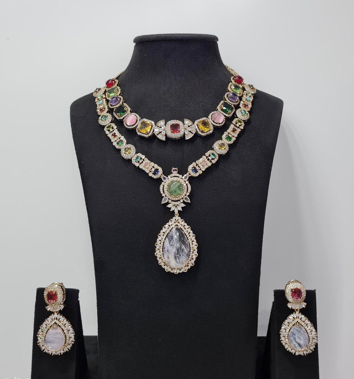 Sabyasachi Necklace 08438 - KRISHNA'S SWETA JEWELLERY