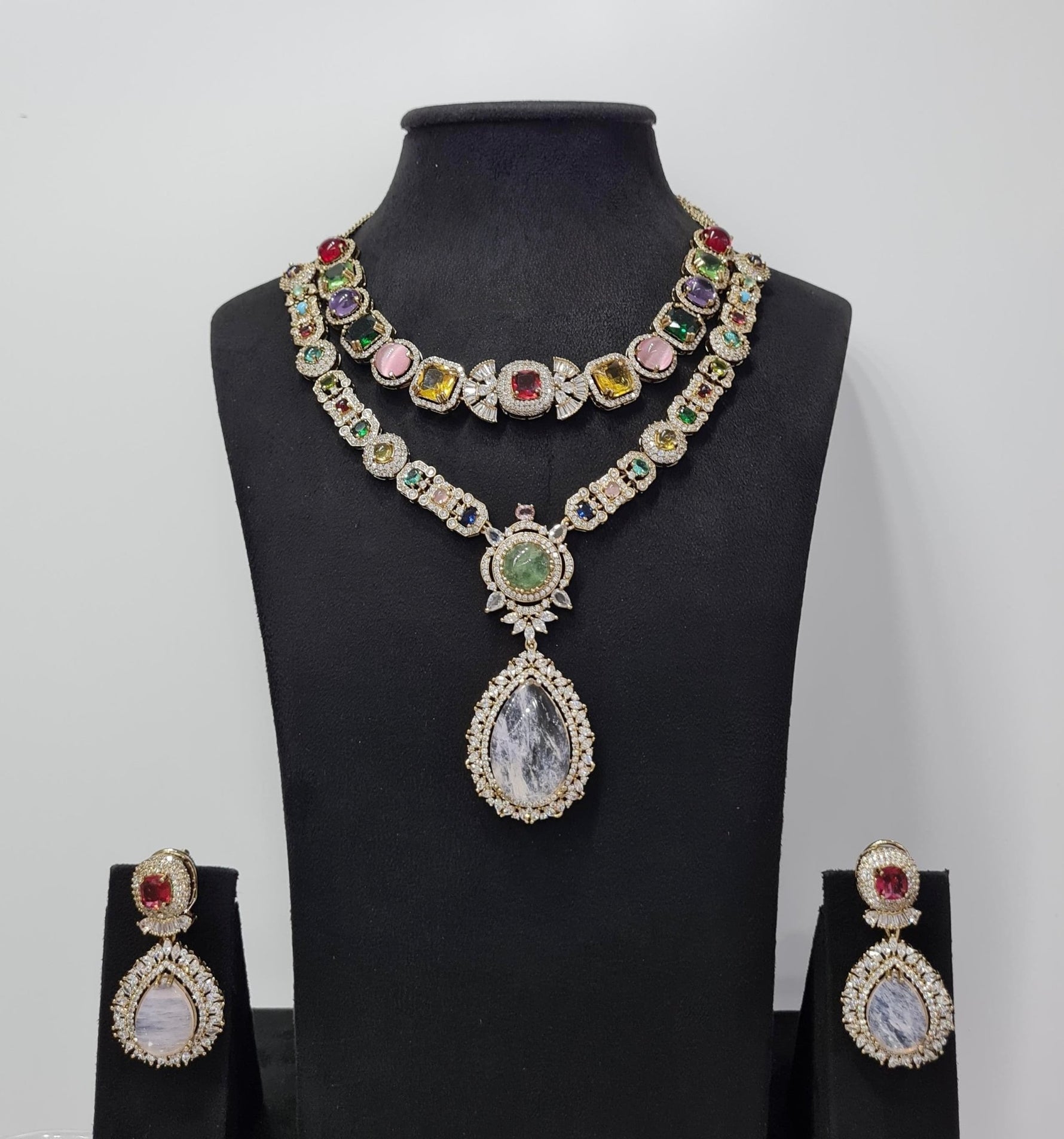 Sabyasachi Necklace 08438 - KRISHNA'S SWETA JEWELLERY