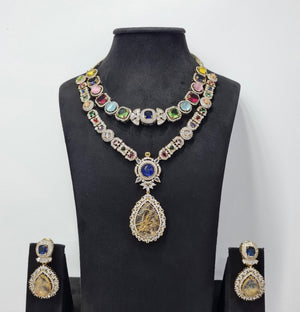 Sabyasachi Necklace 08438 - KRISHNA'S SWETA JEWELLERY