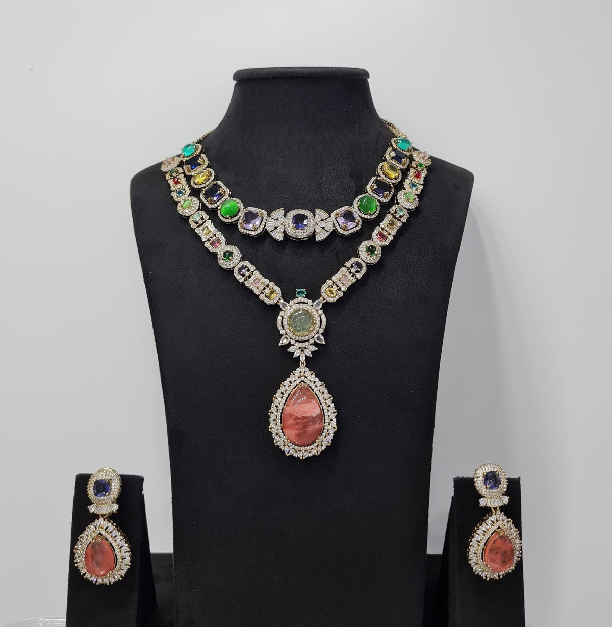 Sabyasachi Necklace 08438 - KRISHNA'S SWETA JEWELLERY