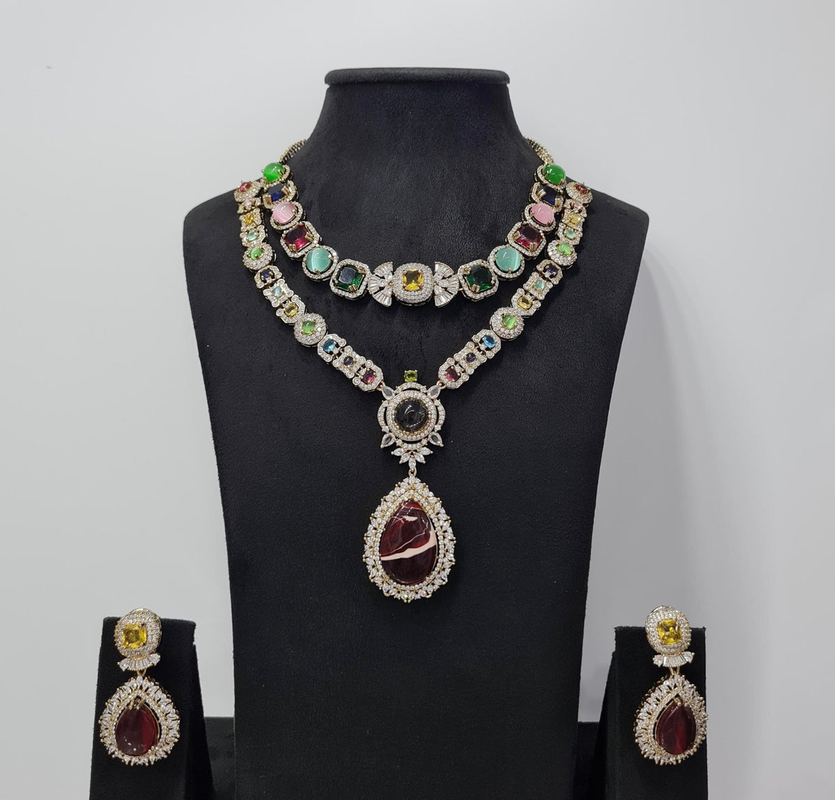 Sabyasachi Necklace 08438 - KRISHNA'S SWETA JEWELLERY