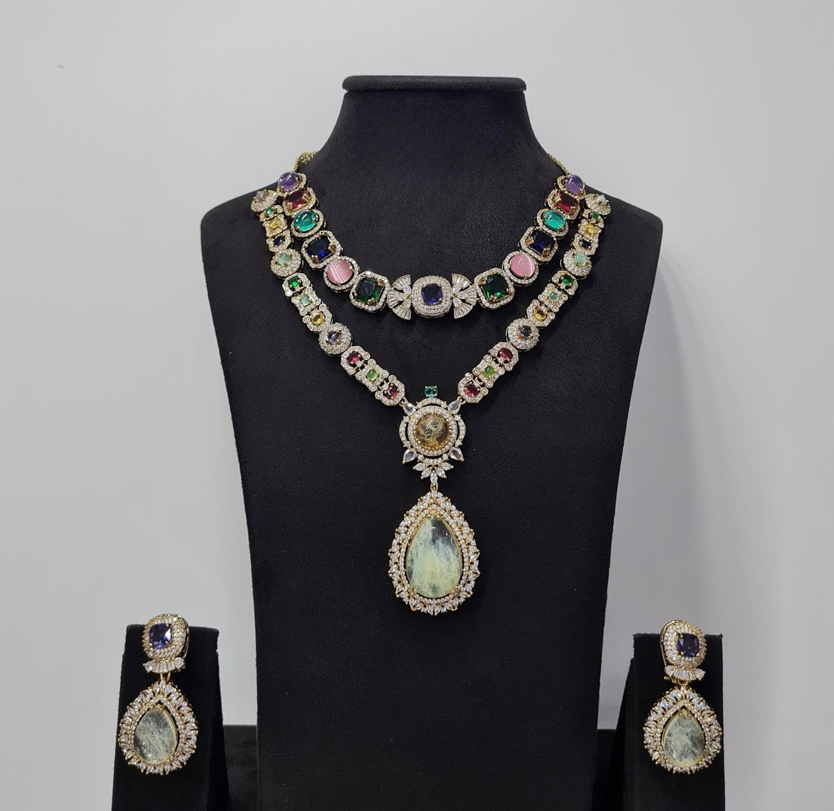 Sabyasachi Necklace 08438 - KRISHNA'S SWETA JEWELLERY
