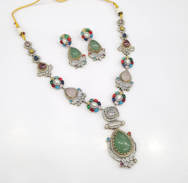 Sabyasachi Necklace 08649 - KRISHNA'S SWETA JEWELLERY