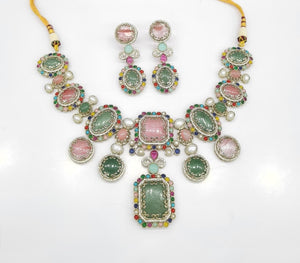 Sabyasachi Necklace 08650 - KRISHNA'S SWETA JEWELLERY