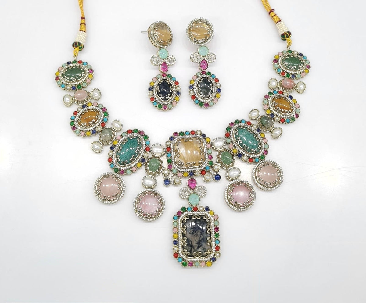 Sabyasachi Necklace 08650 - KRISHNA'S SWETA JEWELLERY