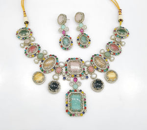 Sabyasachi Necklace 08650 - KRISHNA'S SWETA JEWELLERY