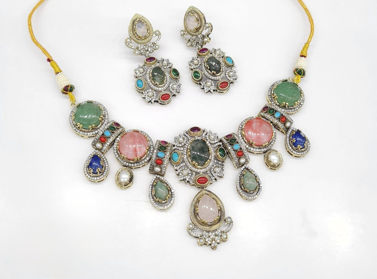 Sabyasachi Necklace 08651 - KRISHNA'S SWETA JEWELLERY