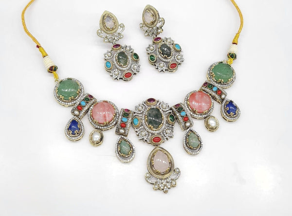 Sabyasachi Necklace 08651 - KRISHNA'S SWETA JEWELLERY