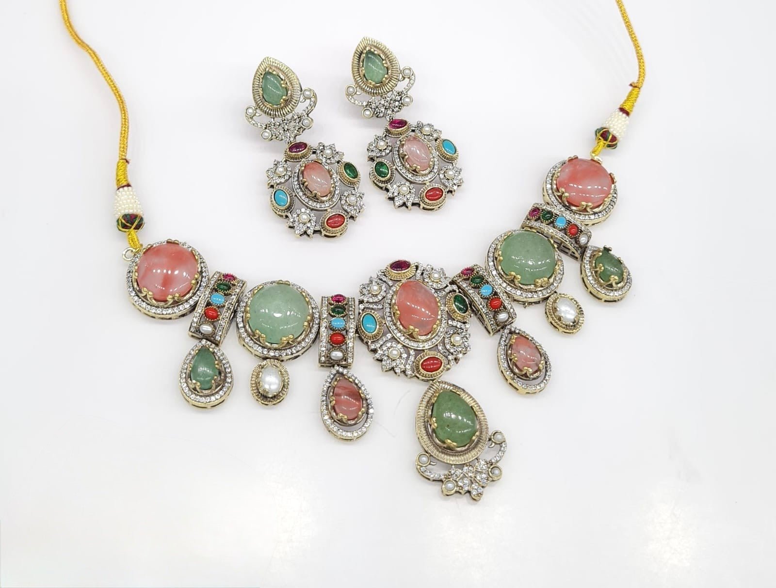 Sabyasachi Necklace 08651 - KRISHNA'S SWETA JEWELLERY