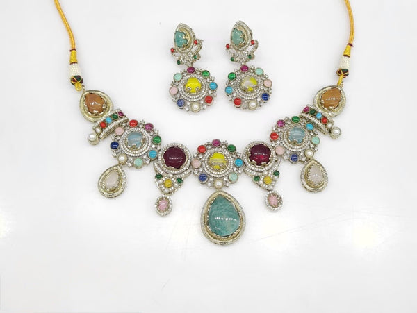 Sabyasachi Necklace 08652 - KRISHNA'S SWETA JEWELLERY
