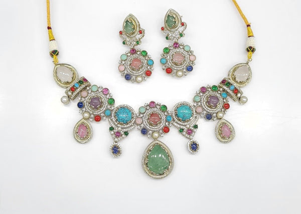 Sabyasachi Necklace 08652 - KRISHNA'S SWETA JEWELLERY