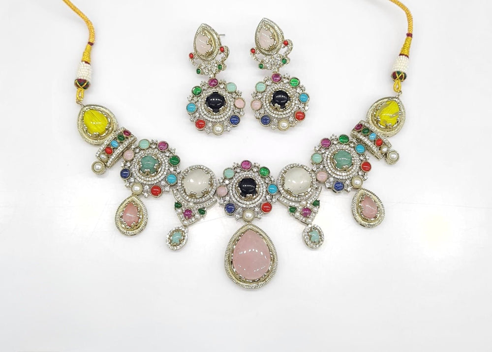 Sabyasachi Necklace 08652 - KRISHNA'S SWETA JEWELLERY
