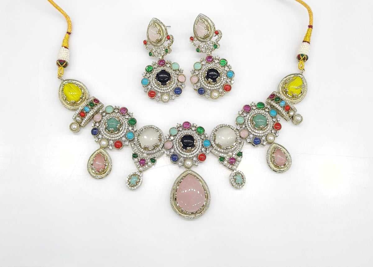 Sabyasachi Necklace 08652 - KRISHNA'S SWETA JEWELLERY