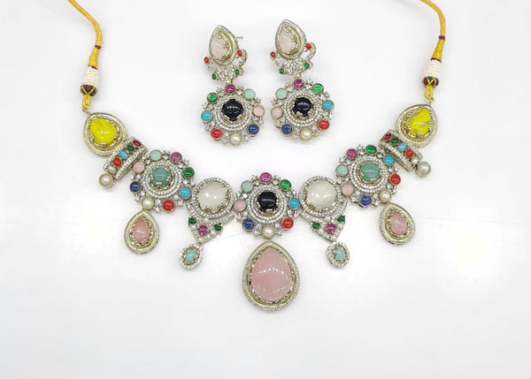 Sabyasachi Necklace 08652 - KRISHNA'S SWETA JEWELLERY