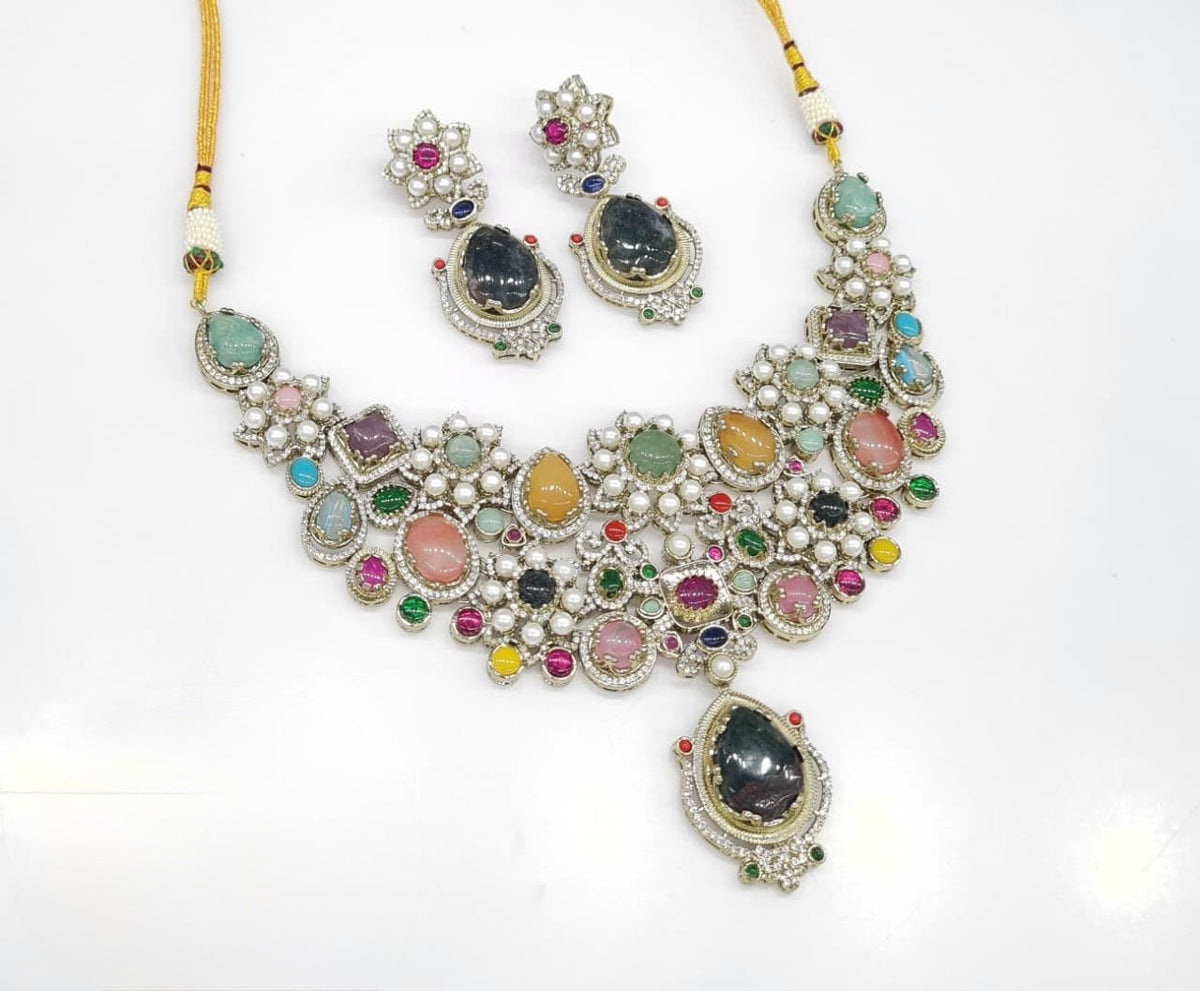 Sabyasachi Necklace 08654 - KRISHNA'S SWETA JEWELLERY