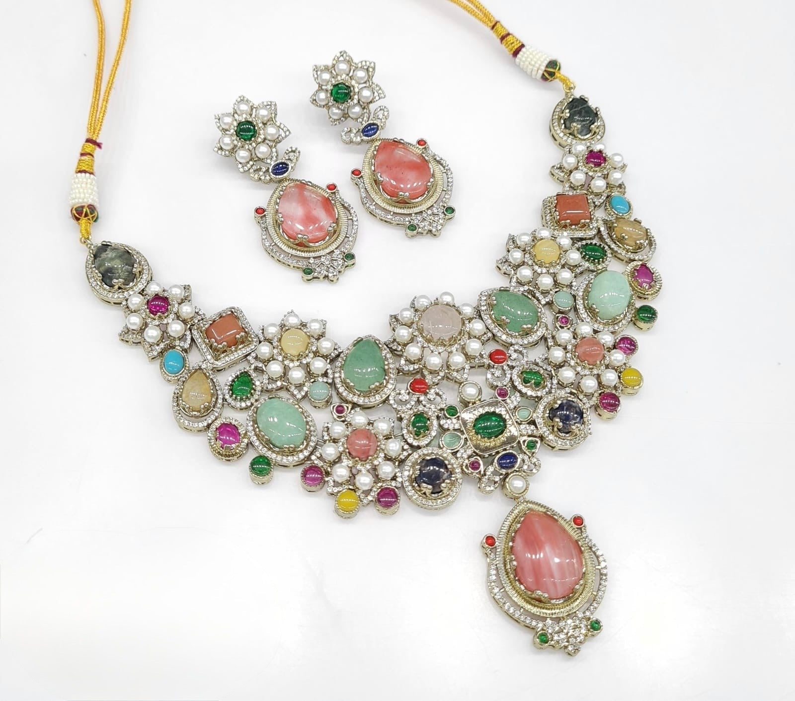 Sabyasachi Necklace 08654 - KRISHNA'S SWETA JEWELLERY