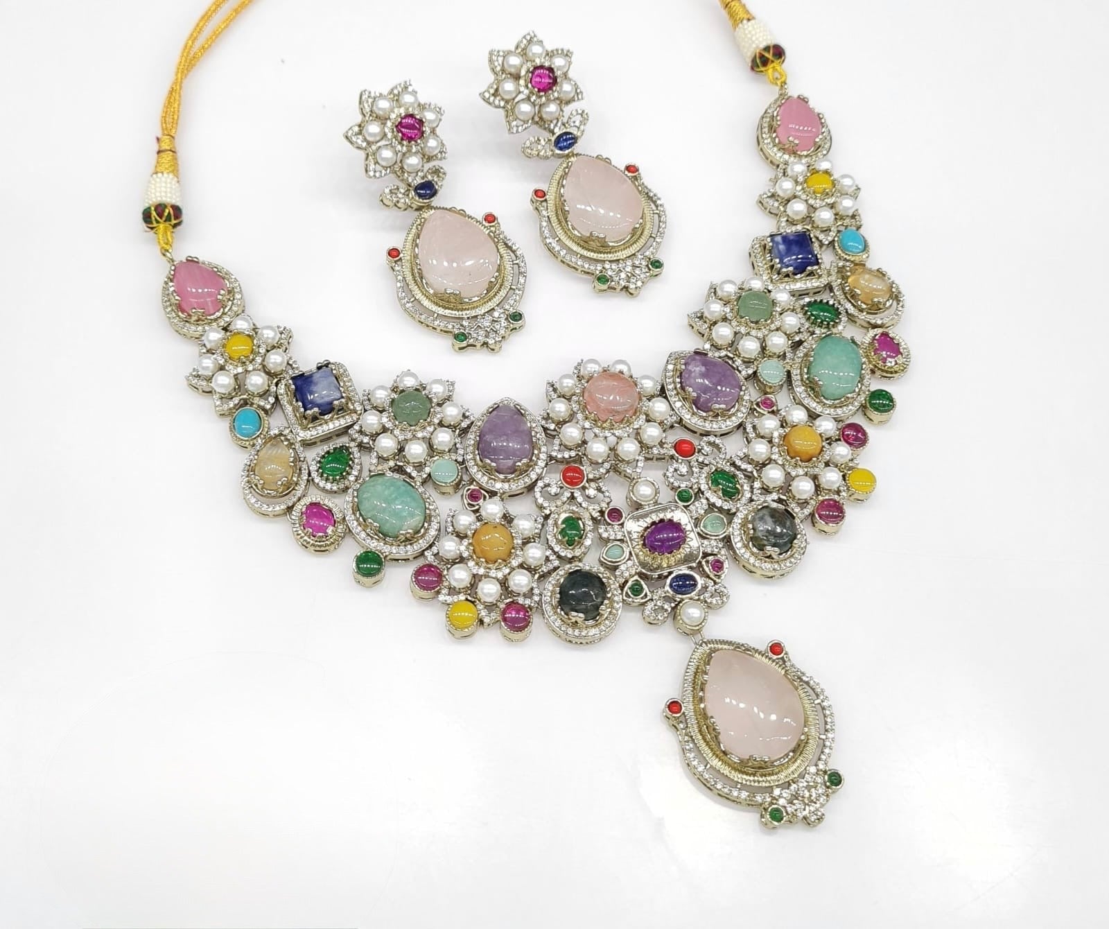 Sabyasachi Necklace 08654 - KRISHNA'S SWETA JEWELLERY