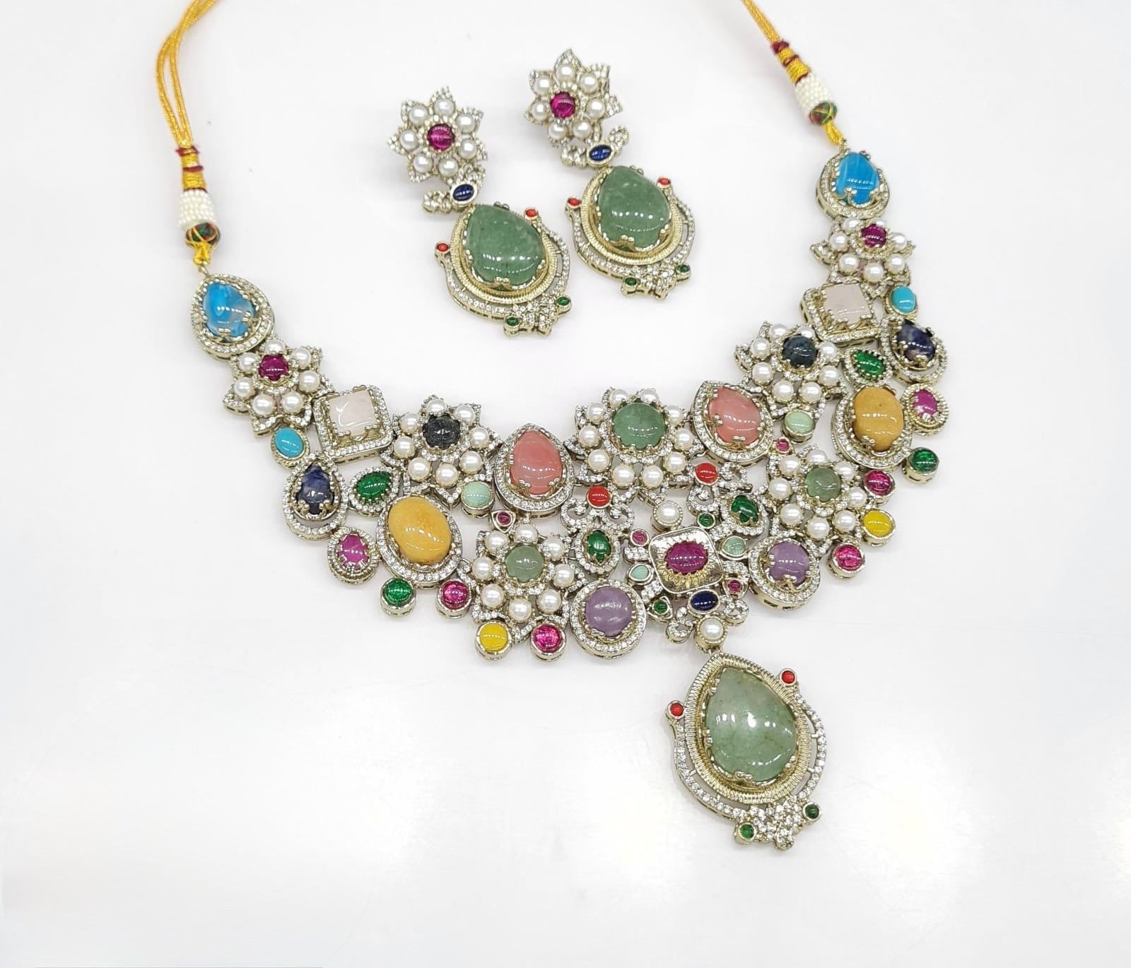 Sabyasachi Necklace 08654 - KRISHNA'S SWETA JEWELLERY