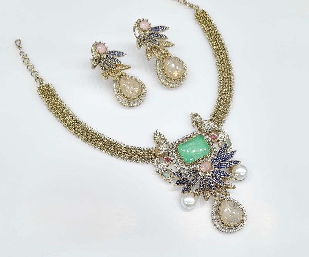 Sabyasachi Necklace 08659 - KRISHNA'S SWETA JEWELLERY