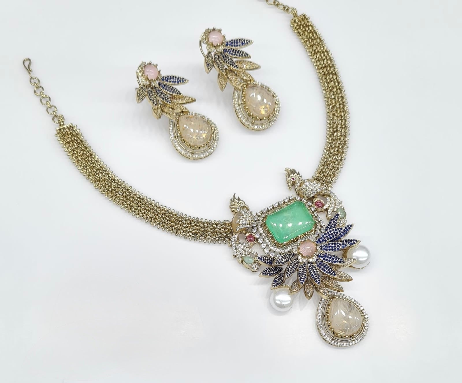 Sabyasachi Necklace 08659 - KRISHNA'S SWETA JEWELLERY