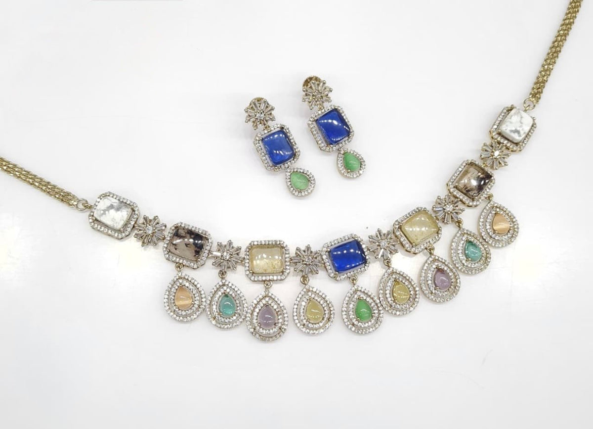 Sabyasachi Necklace 08724 - KRISHNA'S SWETA JEWELLERY