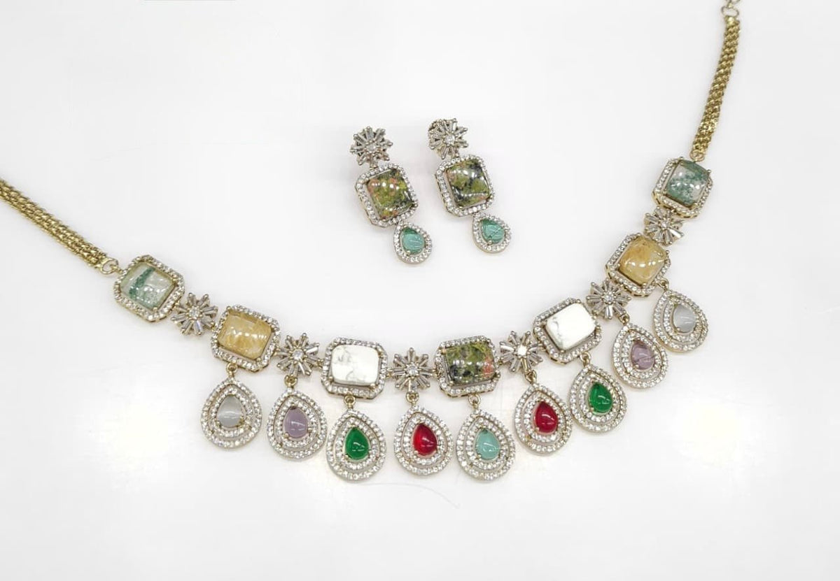 Sabyasachi Necklace 08724 - KRISHNA'S SWETA JEWELLERY