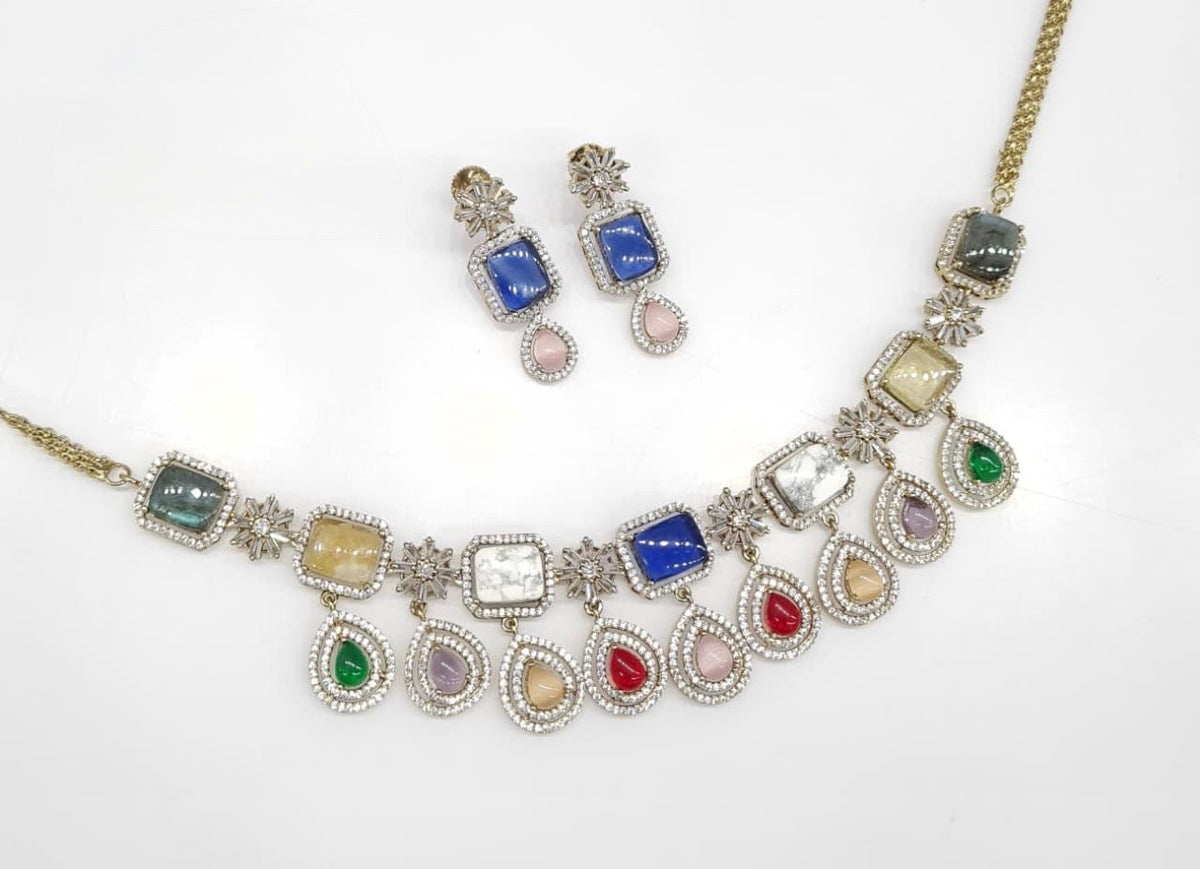 Sabyasachi Necklace 08724 - KRISHNA'S SWETA JEWELLERY