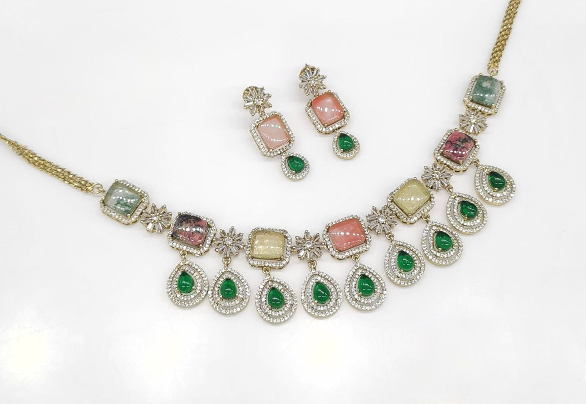 Sabyasachi Necklace 08724 - KRISHNA'S SWETA JEWELLERY