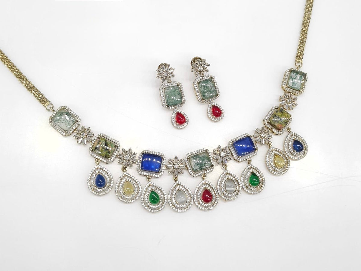 Sabyasachi Necklace 08724 - KRISHNA'S SWETA JEWELLERY