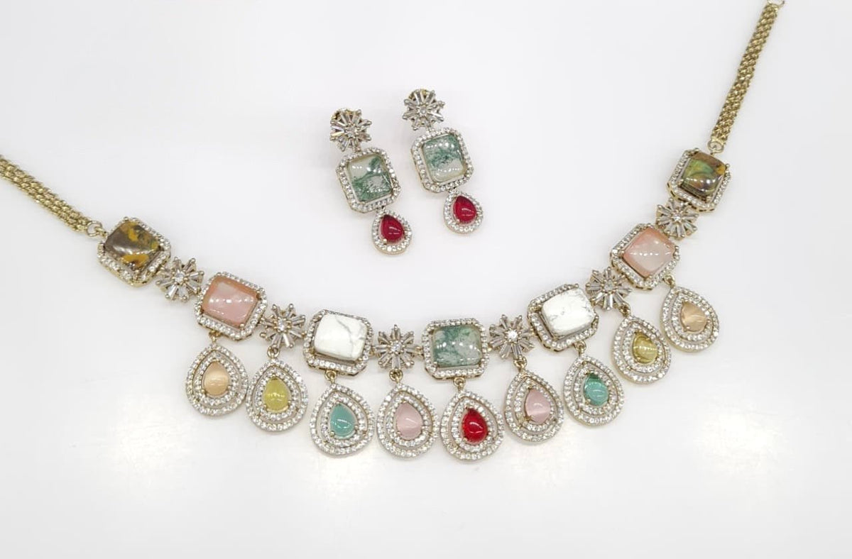 Sabyasachi Necklace 08724 - KRISHNA'S SWETA JEWELLERY