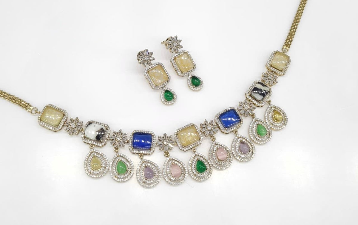 Sabyasachi Necklace 08724 - KRISHNA'S SWETA JEWELLERY