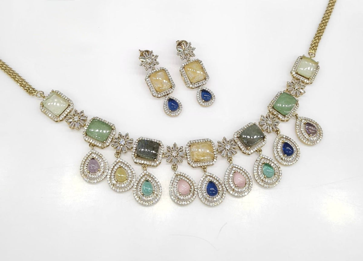 Sabyasachi Necklace 08724 - KRISHNA'S SWETA JEWELLERY