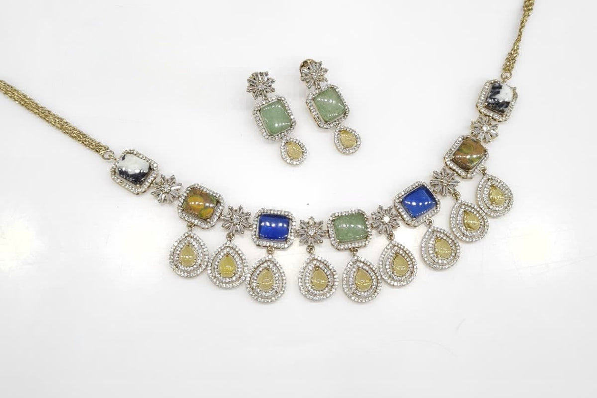 Sabyasachi Necklace 08724 - KRISHNA'S SWETA JEWELLERY
