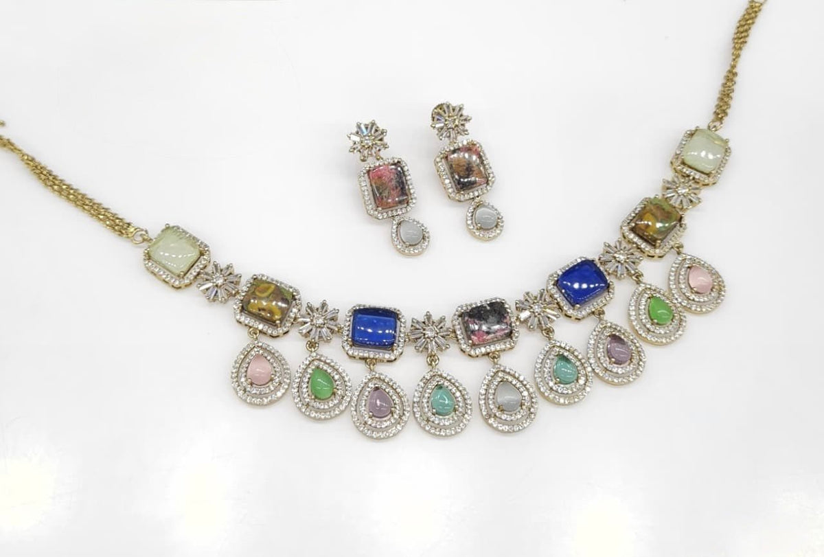 Sabyasachi Necklace 08724 - KRISHNA'S SWETA JEWELLERY