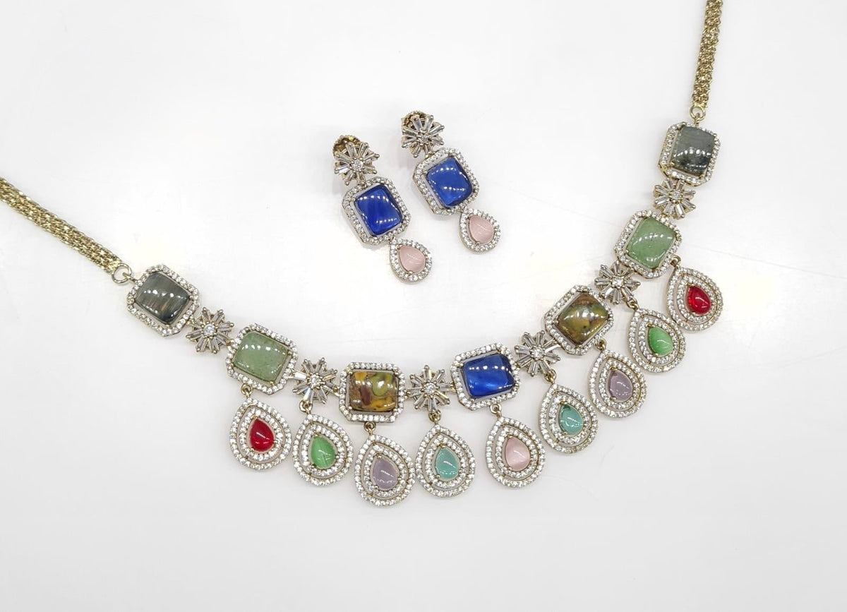 Sabyasachi Necklace 08724 - KRISHNA'S SWETA JEWELLERY