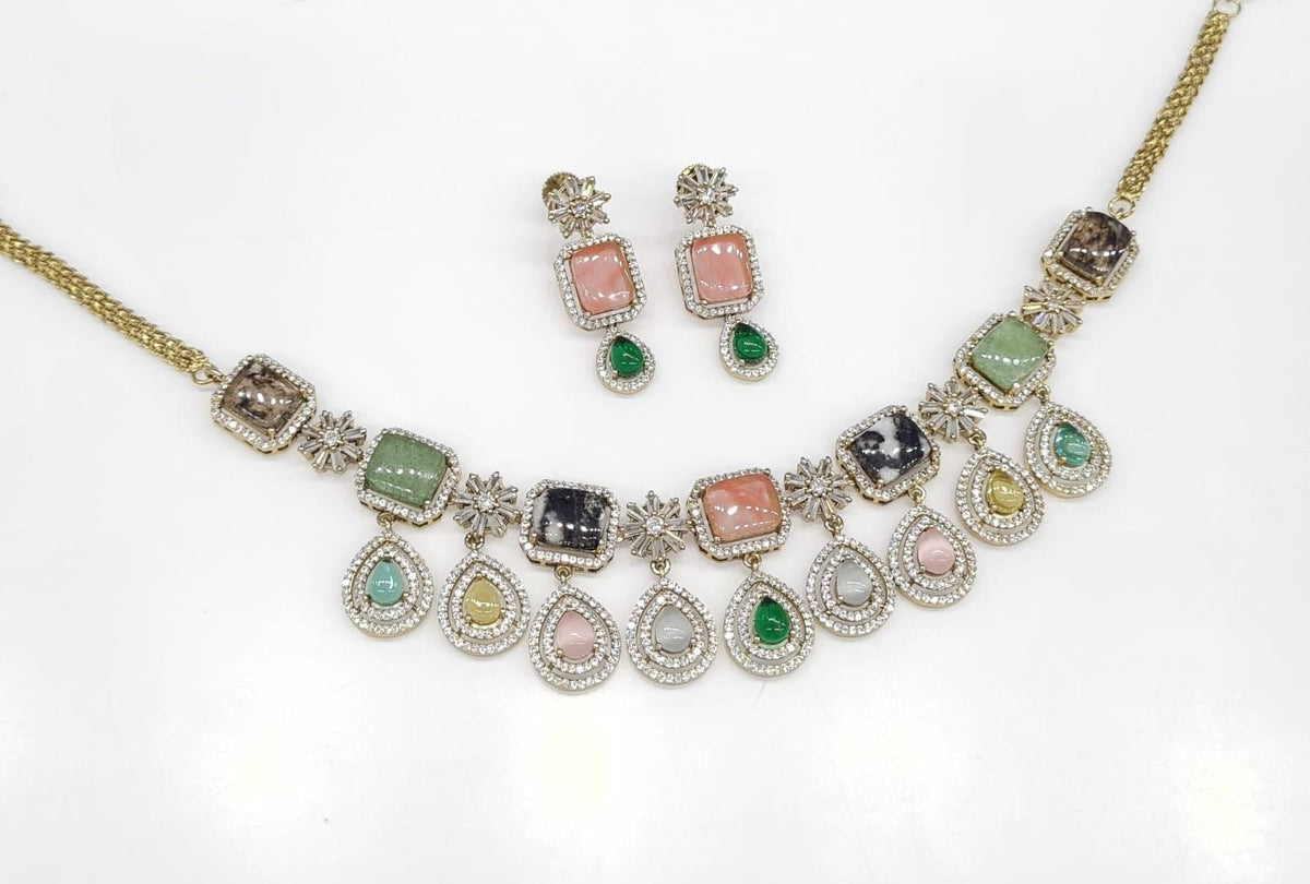 Sabyasachi Necklace 08724 - KRISHNA'S SWETA JEWELLERY