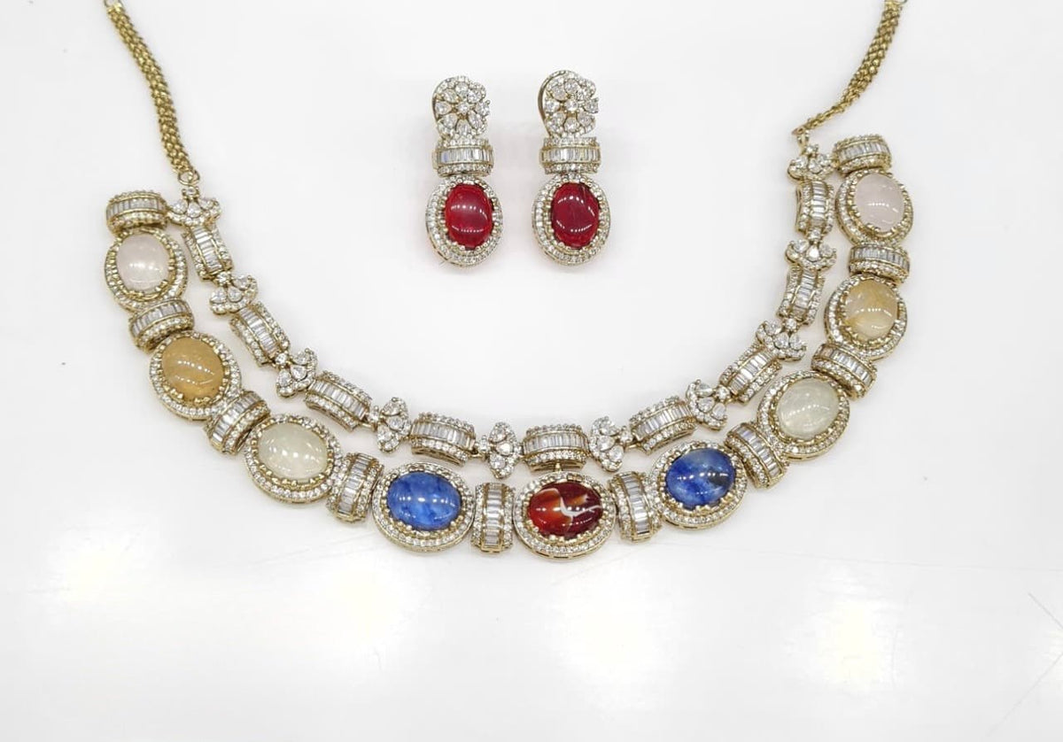 Sabyasachi Necklace 08725 - KRISHNA'S SWETA JEWELLERY